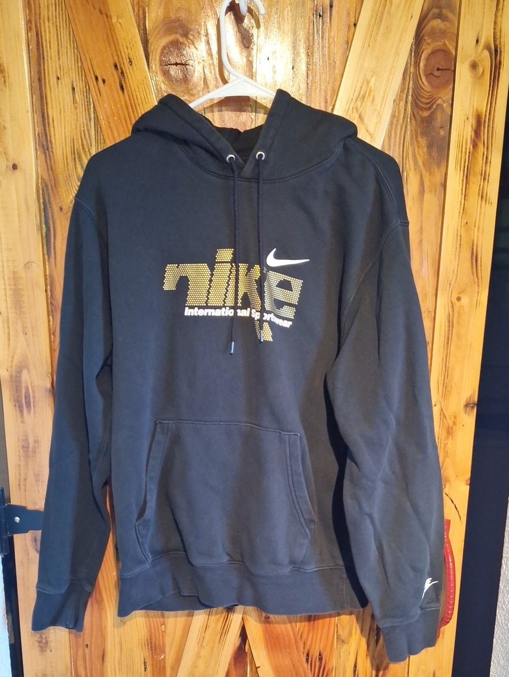 Nike Mens Medium Black Hoodie Sweatshirt EUC